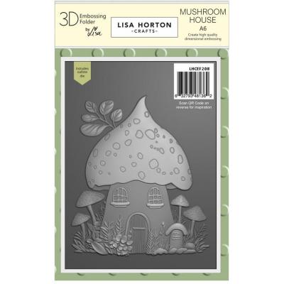 Lisa Horton Crafts 3D Embossing Folder and Die - Mushroom House